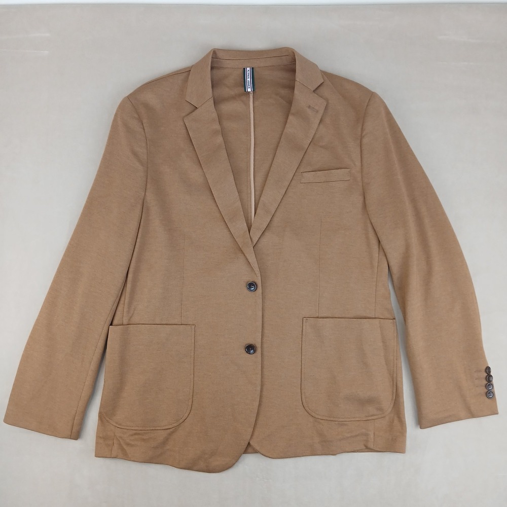 Paul Jones 2XL Mens Sweater‎ Blazer Sport Coat Brown 46R 23x29 Unstructured
